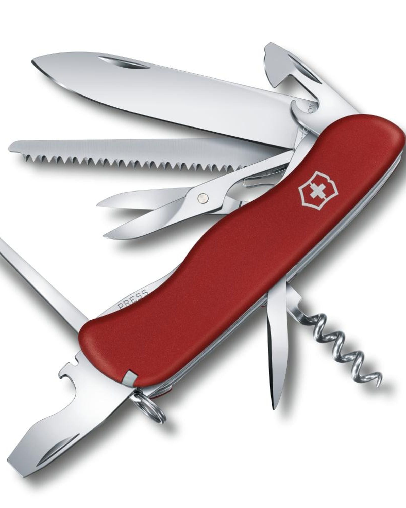 سكين الجيش السويسري من فيكتورينوكس أوت رايدر، مقاس 111 مم، أحمر، مع 15 وظيفة - 0.8513