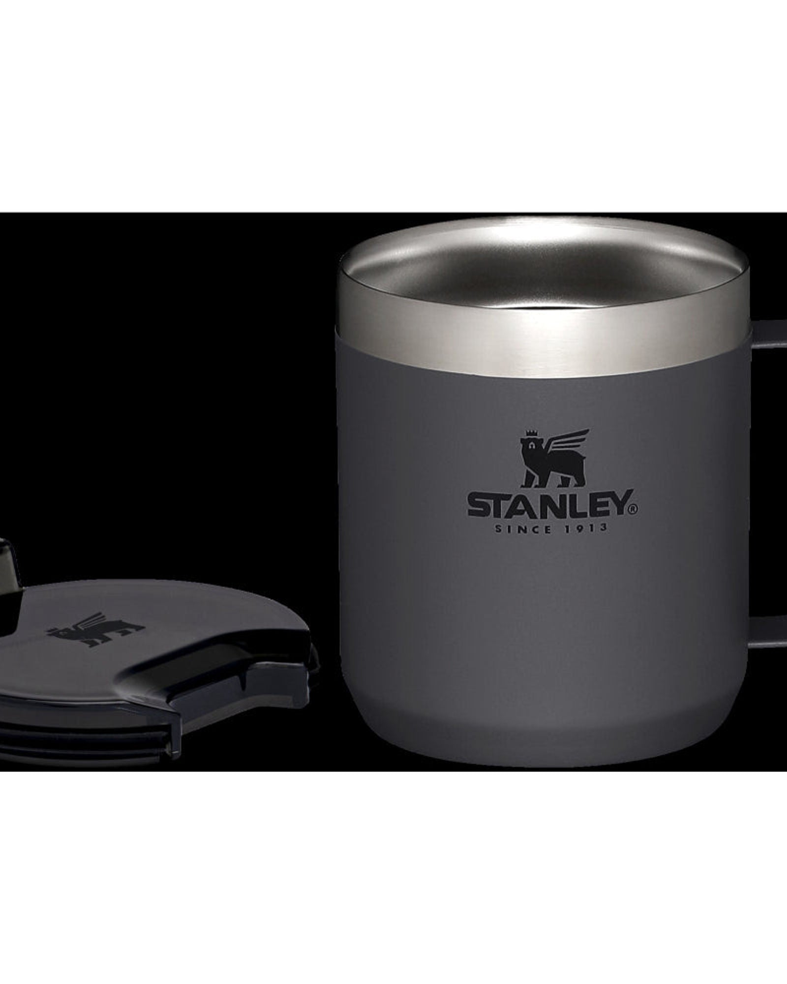 كوب ستانلي CLA سعة 355 مل / 12 أونصة للتخييم بالتفريغ، لون فحم