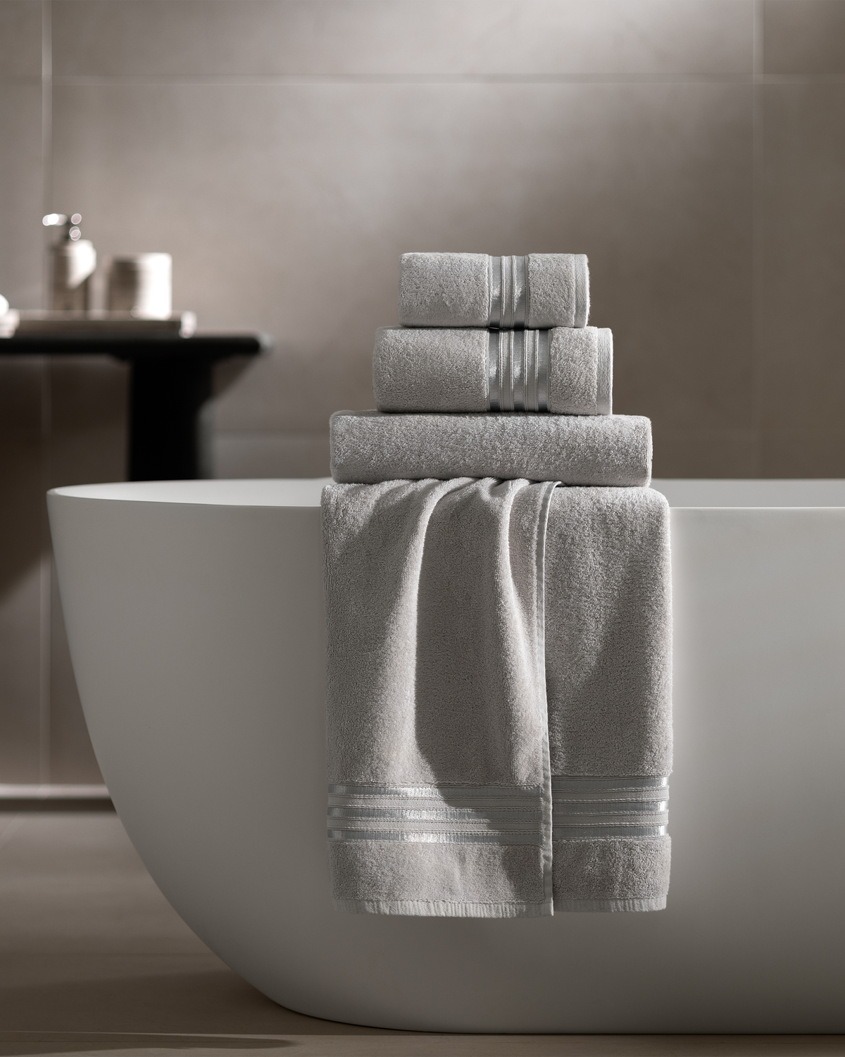 Togas Arcadia Guest Towel in Grey