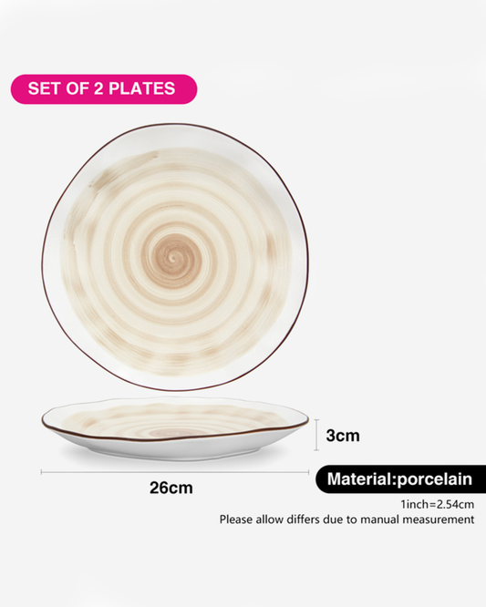 Fissman Porcelain Plates Glide 26cm