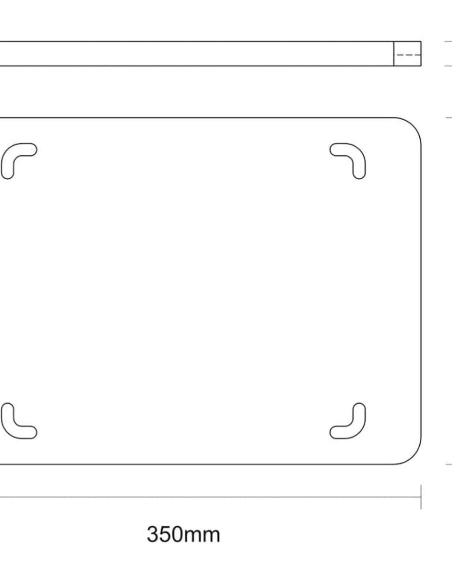 شواية ترامونتينا برازيل مستطيلة من خشب الساج مقاس 35×25 سم مع لمسة نهائية مصقولة ولوح من الحديد الزهر