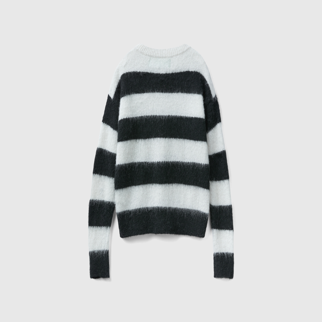 Alpaca Wool Blend Striped Sweater