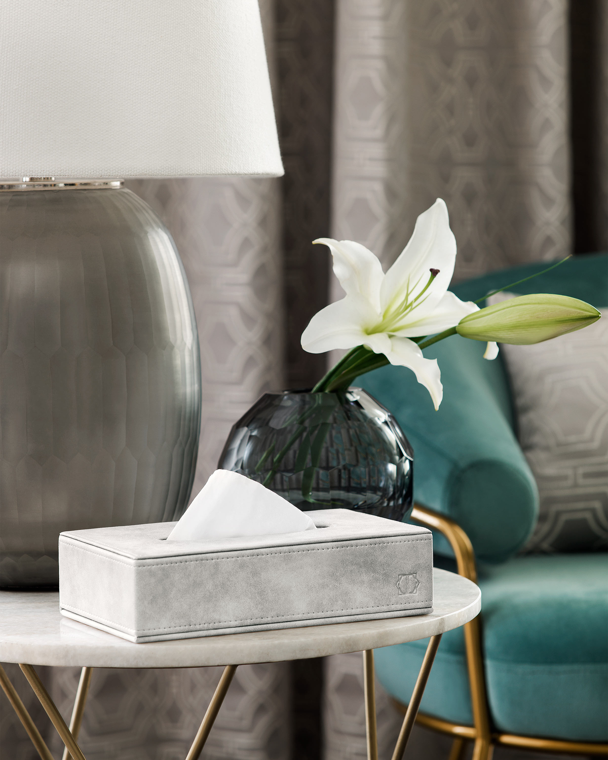 Togas Dunford Tissue box rectangular in Ecru