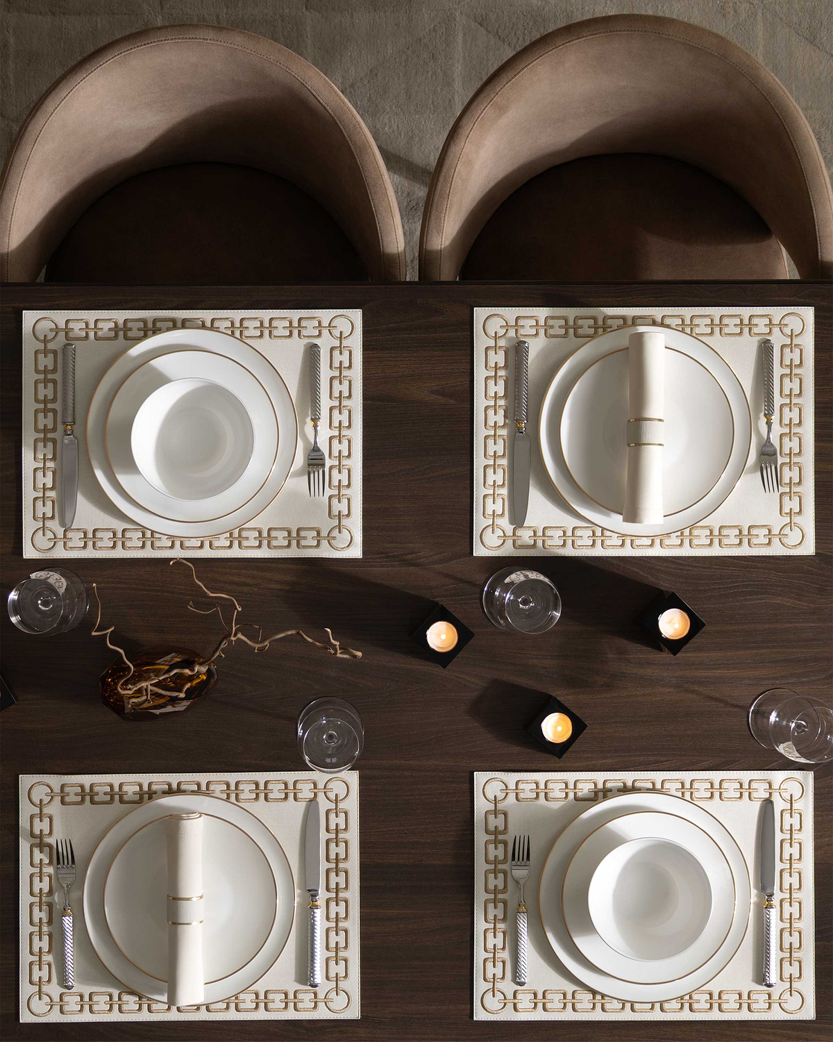 Togas Ferrin Placemat Rectangular in Ecru