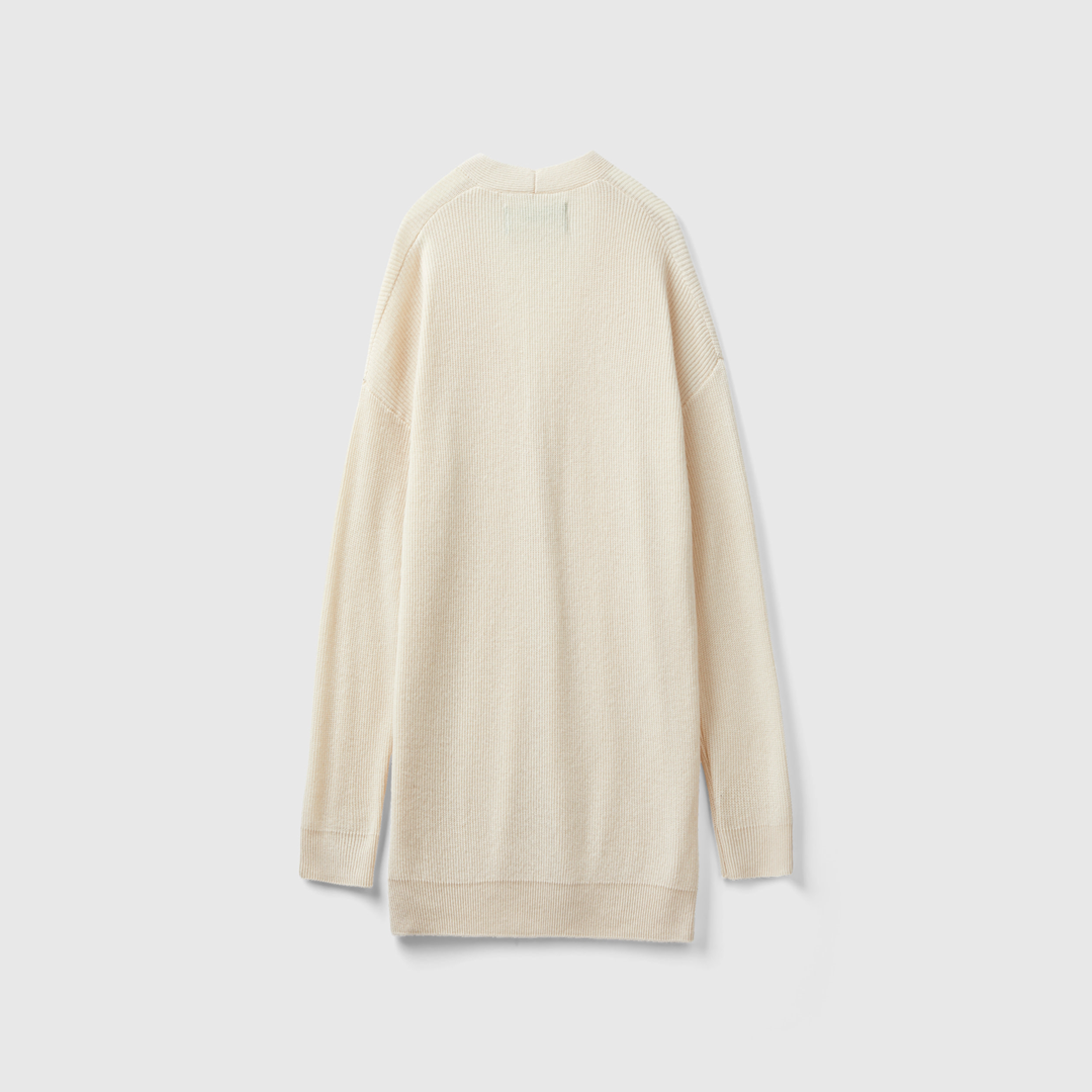 Oversized fit cardigan in wool blend