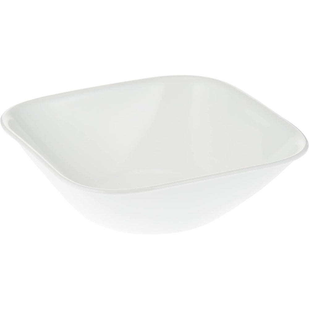 طقم عشاء كوريل 18 قطعة مربع أبيض نقي