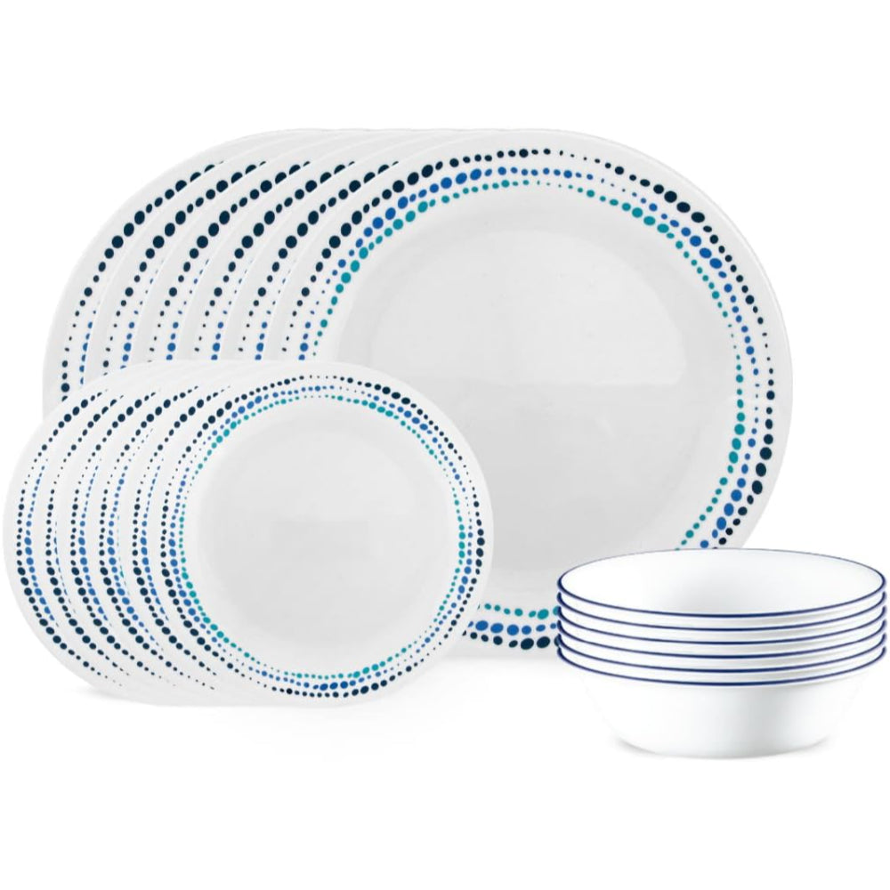 Corelle 18 PCS DINNER SET OCEAN BLUE
