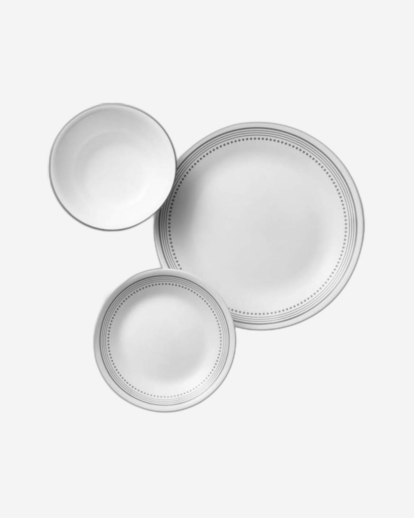 طقم عشاء كوريل 18 قطعة، رمادي ميستيك