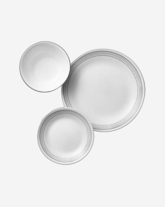 طقم عشاء كوريل 18 قطعة رمادي غامض