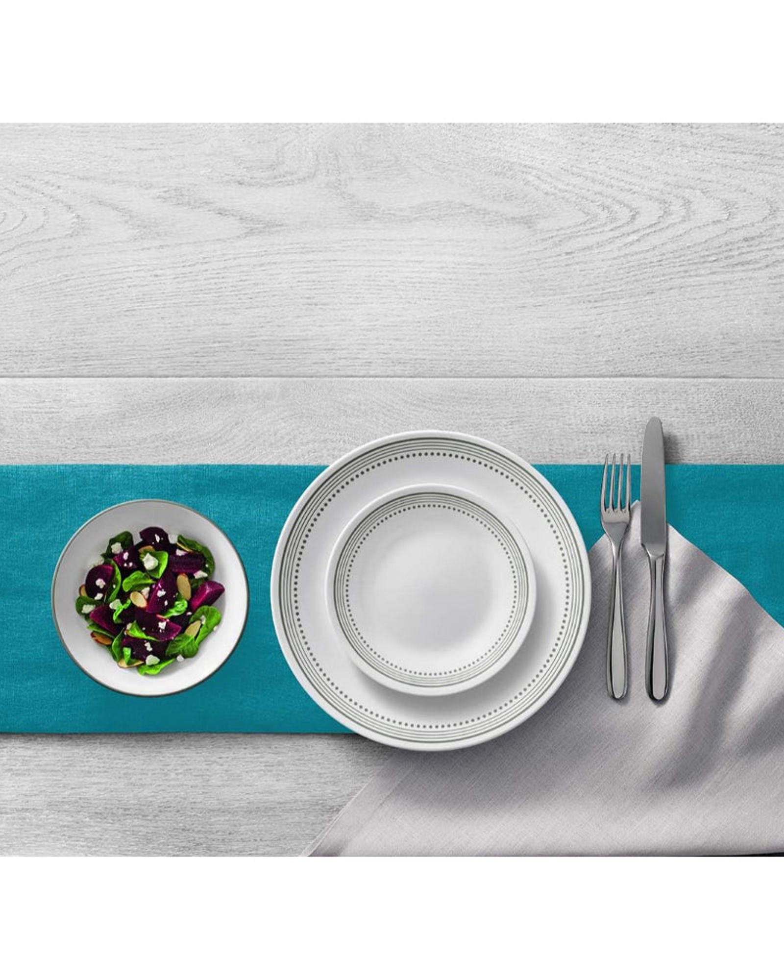 طقم عشاء كوريل 18 قطعة، رمادي ميستيك