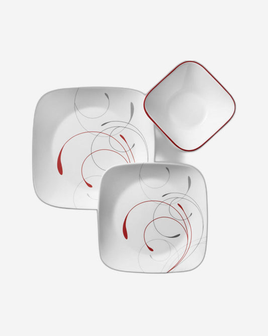 طقم عشاء كوريل 18 قطعة مربعة سبليندور