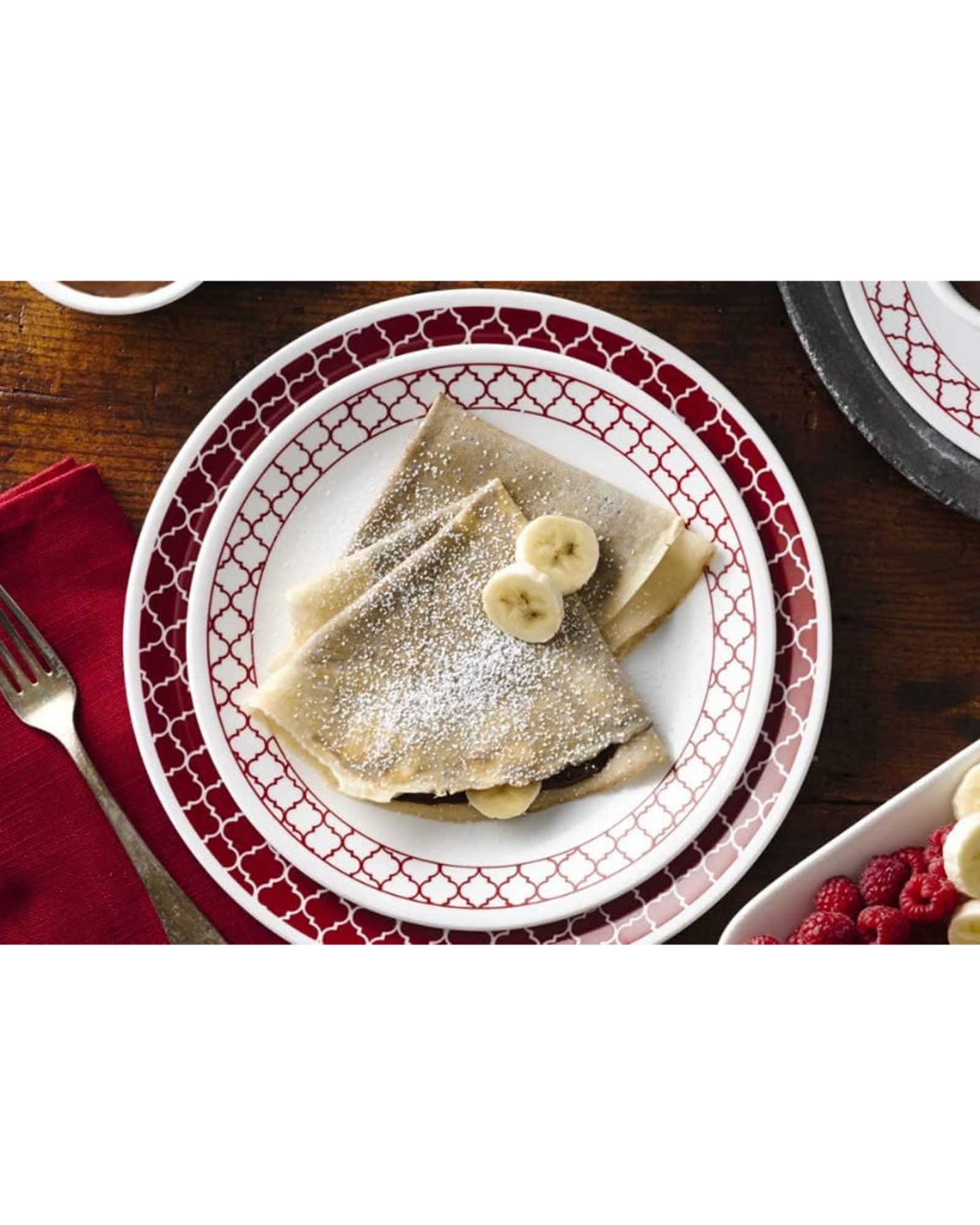 طقم عشاء كوريل 12 قطعة كريمسون تريليس