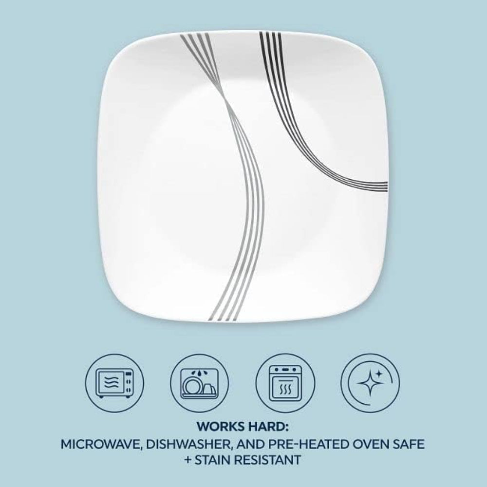 طقم عشاء كوريل 16 قطعة مربع أوربان آرك