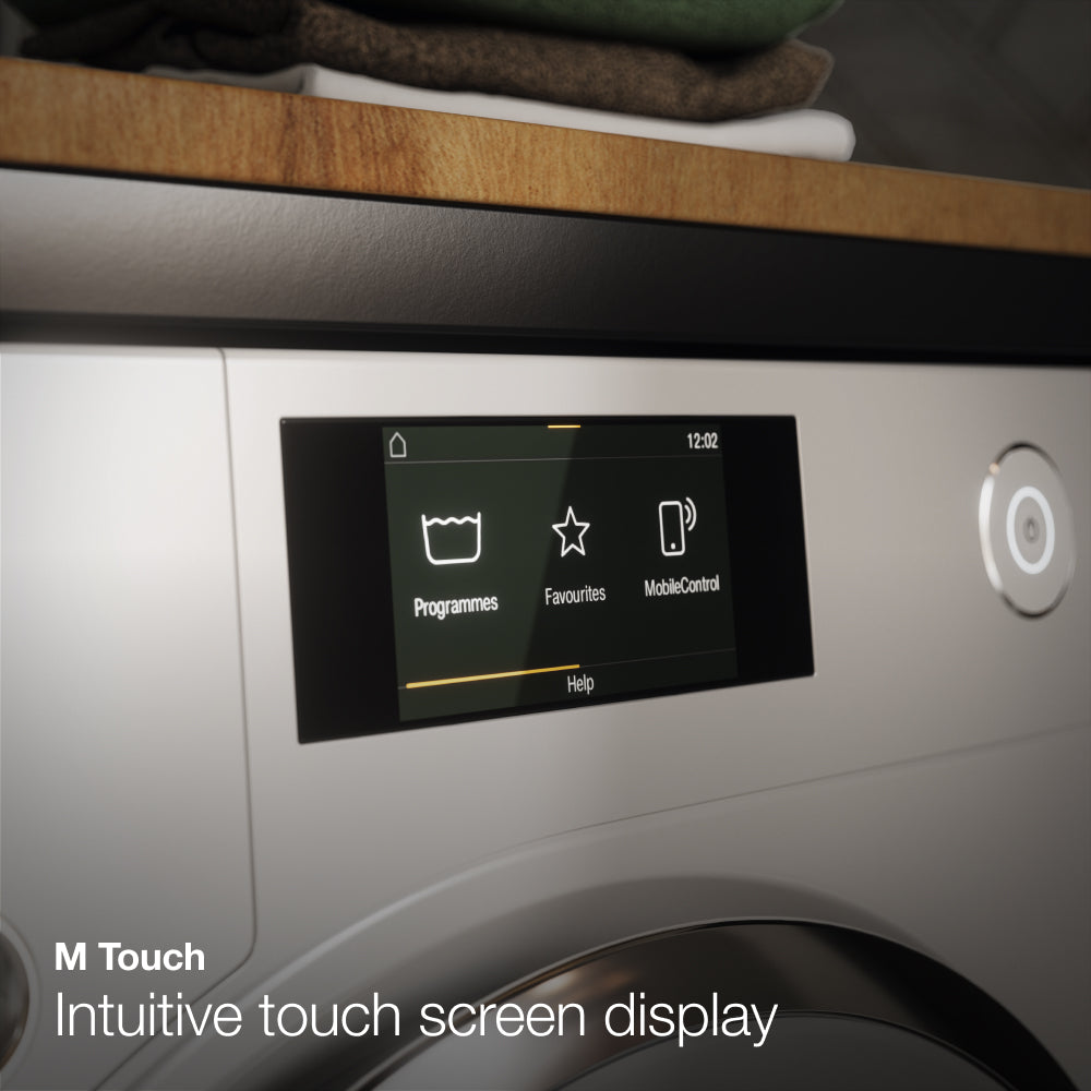 غسالة ومجفف ملابس ميلي ذو التحميل الأمامي 8 كجم/5 كجم