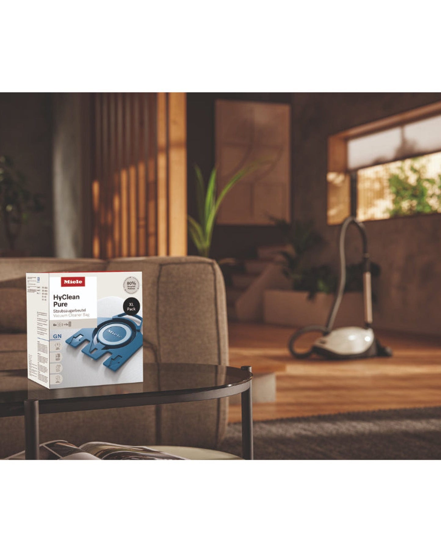 أكياس مكنسة كهربائية أصلية من ميلي، طراز HyClean Pure، رقم 12497870 GN XL