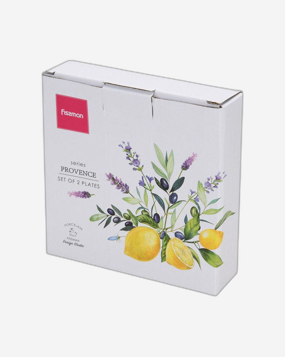 أطباق فيسمان من قطعتين، سلسلة ليمون بروفانس، بورسلين، مقاس 16 سم