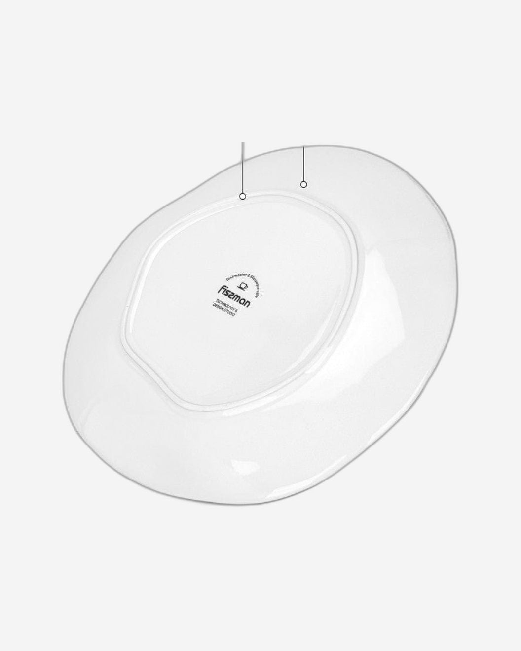 أطباق فيسمان جالاكتيكا من البورسلين، قطعتين، مقاس 21 سم