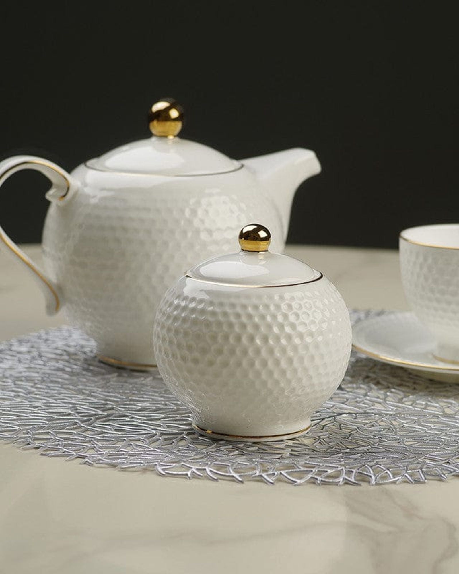 وعاء سكر فيسمان نومي 260 مل من الخزف العظمي الفاخر