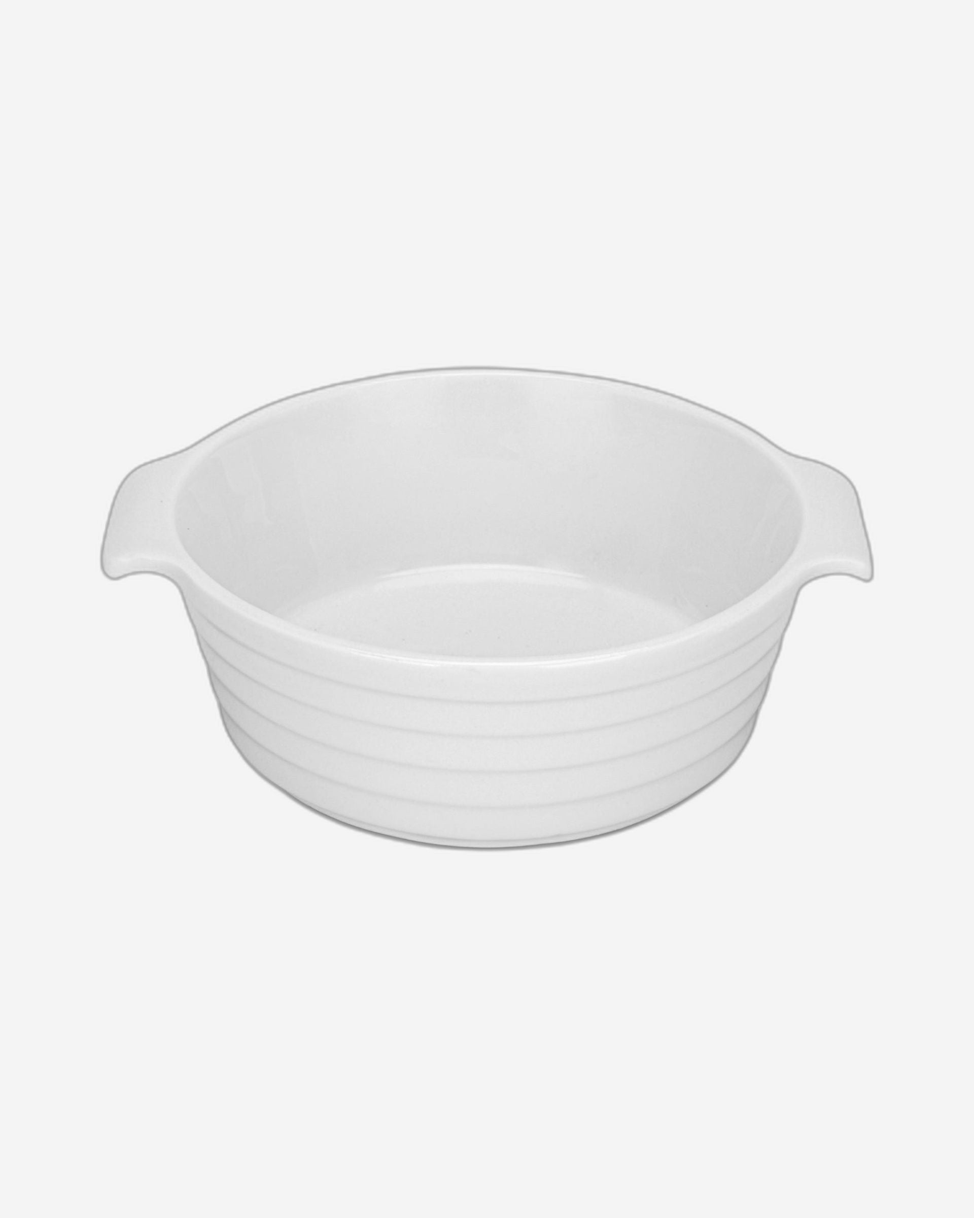 طبق خبز دائري من فيسمان، 3 قطع، 12×4.5 سم/220 مل، بورسلين