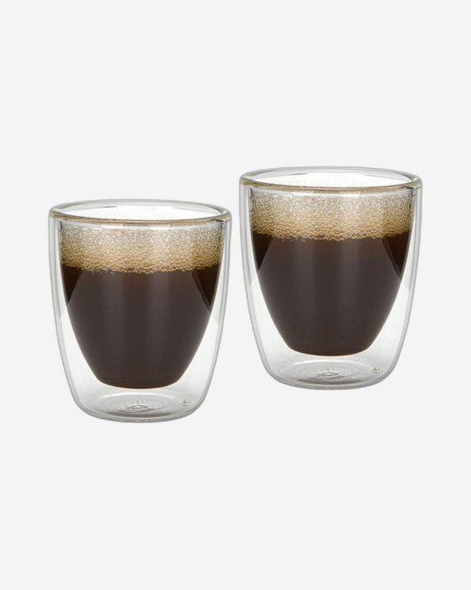 كأس فيسمان مزدوج الجدار من قطعتين، سعة 80 مل، مصنوع من زجاج البورسليكات