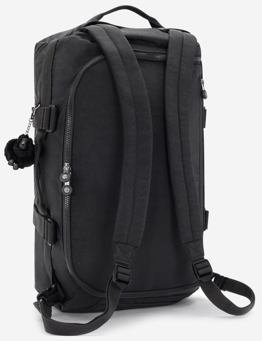KIPLING Jonis S Black Noir حقيبة سفر صغيرة (قابلة للتحويل إلى حقيبة ظهر) I7712-P39