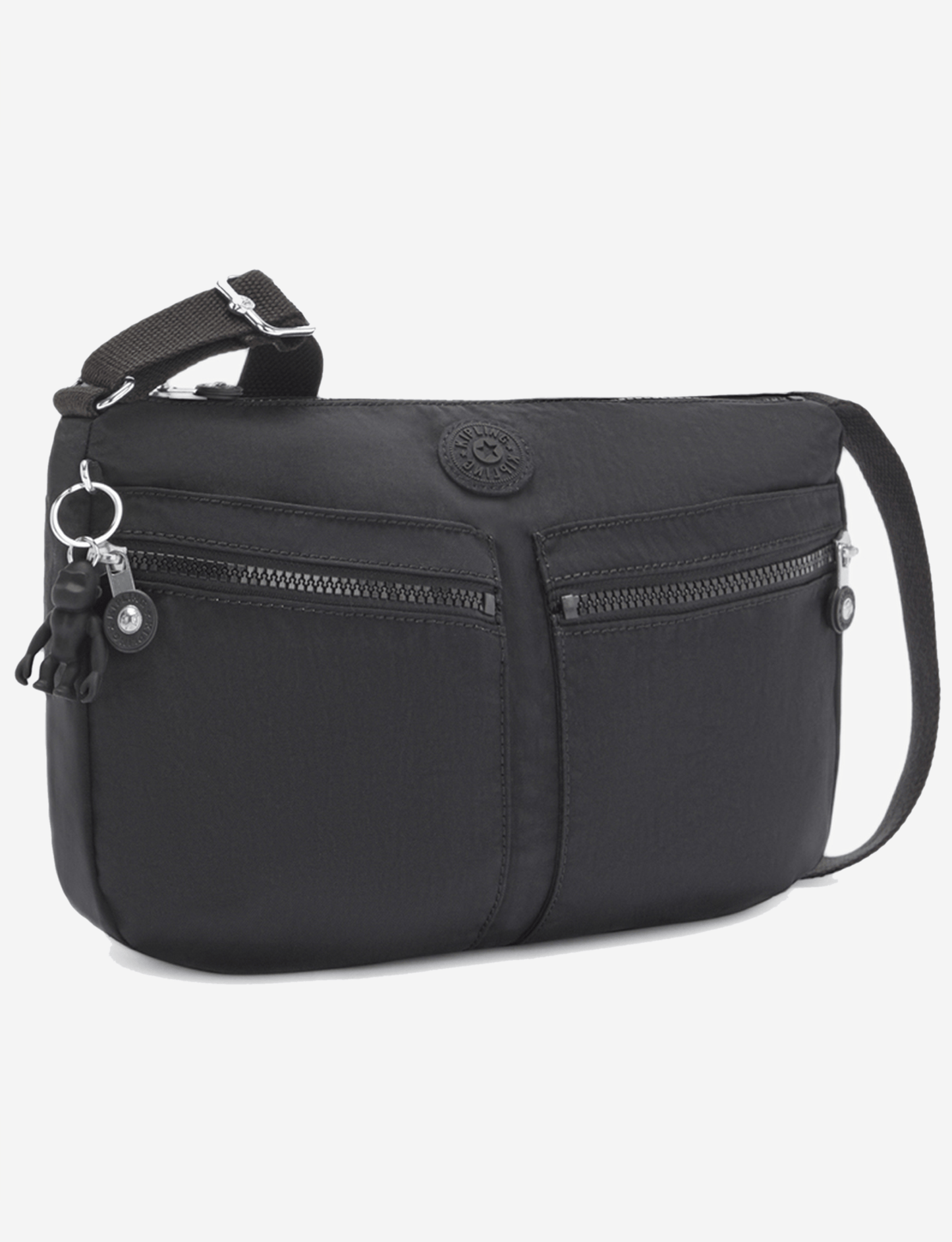 KIPLING Izellah Black Noir حقيبة كروس متوسطة 02144-P39
