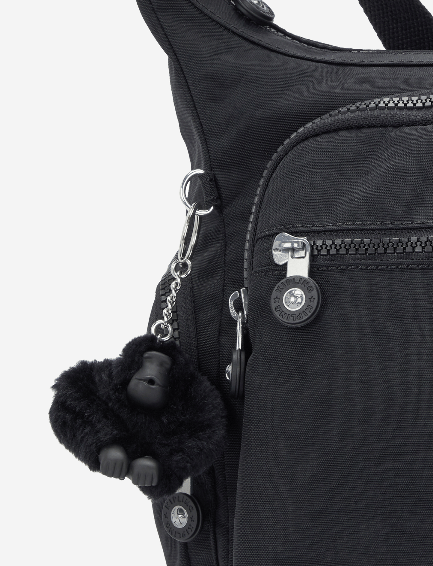 حقيبة كروسبودي كبيرة KIPLING Gabbie Black Noir 15255-P39
