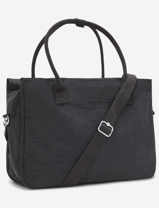 KIPLING Superworker Black Noir حقيبة عمل (مع حزام كتف قابل للإزالة) I4444-P39