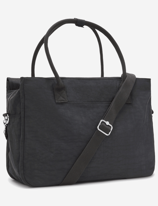 KIPLING Superworker Black Noir حقيبة عمل (مع حزام كتف قابل للإزالة) I4444-P39