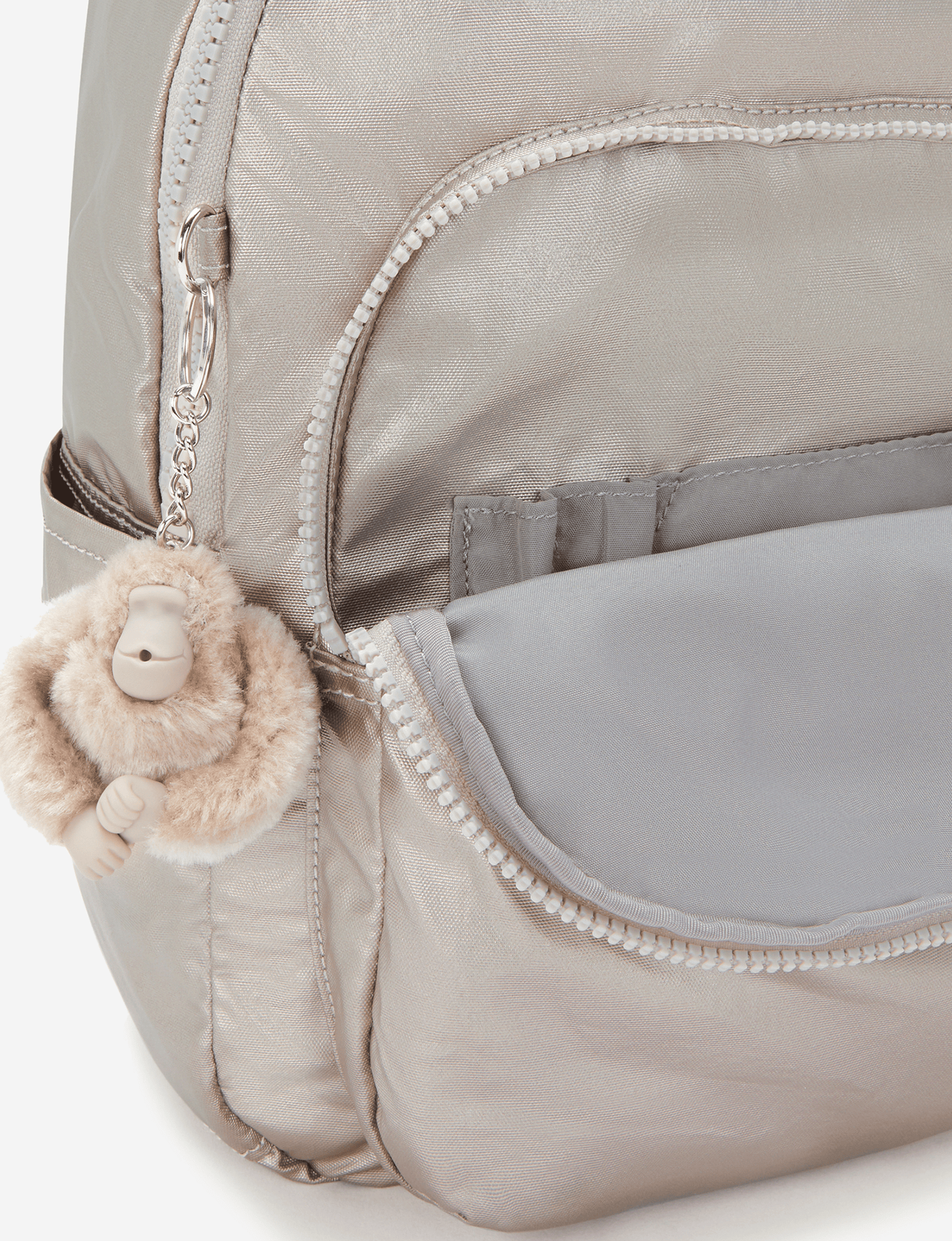 KIPLING Seoul S Metallic Glow حقيبة ظهر صغيرة (مع جيب للكمبيوتر اللوحي) I3789-48I