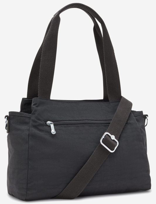 KIPLING حقيبة كتف Elysia سوداء متوسطة (مع حزام كتف قابل للإزالة) 43791-P39