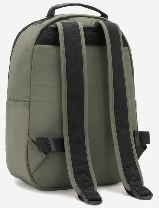 KIPLING Seoul S Green Moss حقيبة ظهر صغيرة (مع جيب لوحي) I4082-88D