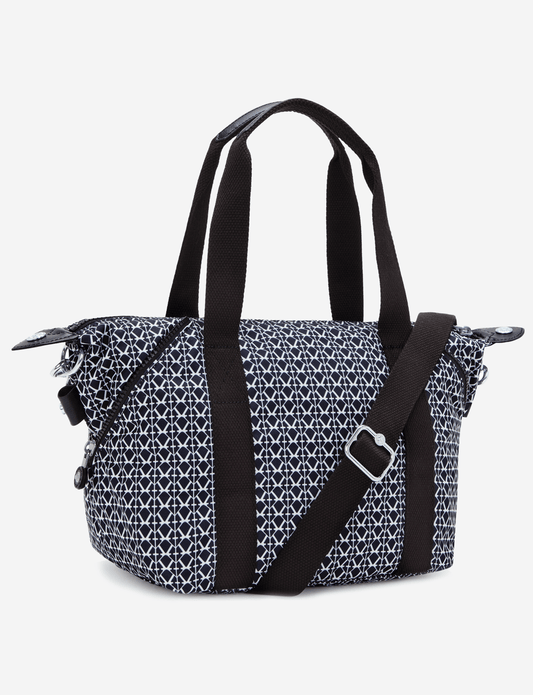 KIPLING حقيبة يد صغيرة بطبعة Art Mini Signature (مع حزام كتف قابل للإزالة) I5656-DD2