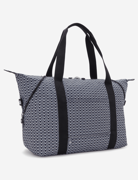 KIPLING Art M Signature Print حقيبة حمل كبيرة I6004-DD2