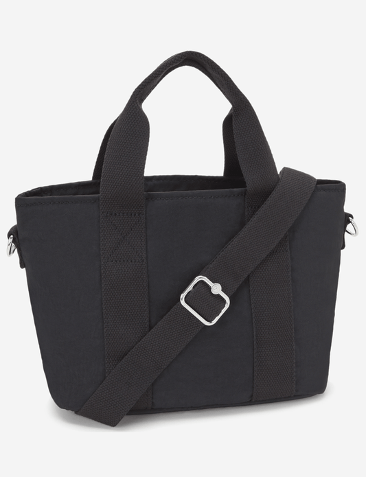 KIPLING حقيبة كتف صغيرة سوداء غير لامعة (مع حزام كتف قابل للإزالة) I7541-P39