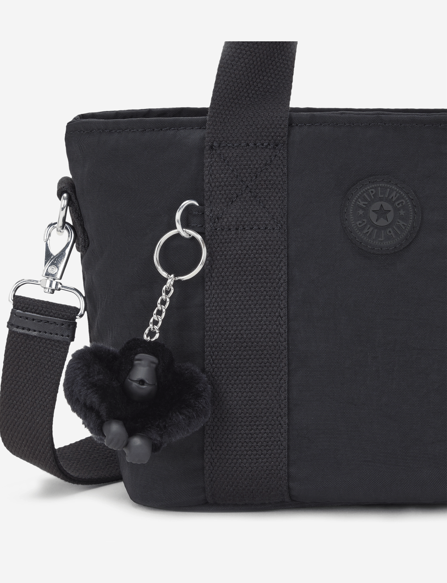 KIPLING حقيبة كتف صغيرة سوداء غير لامعة (مع حزام كتف قابل للإزالة) I7541-P39