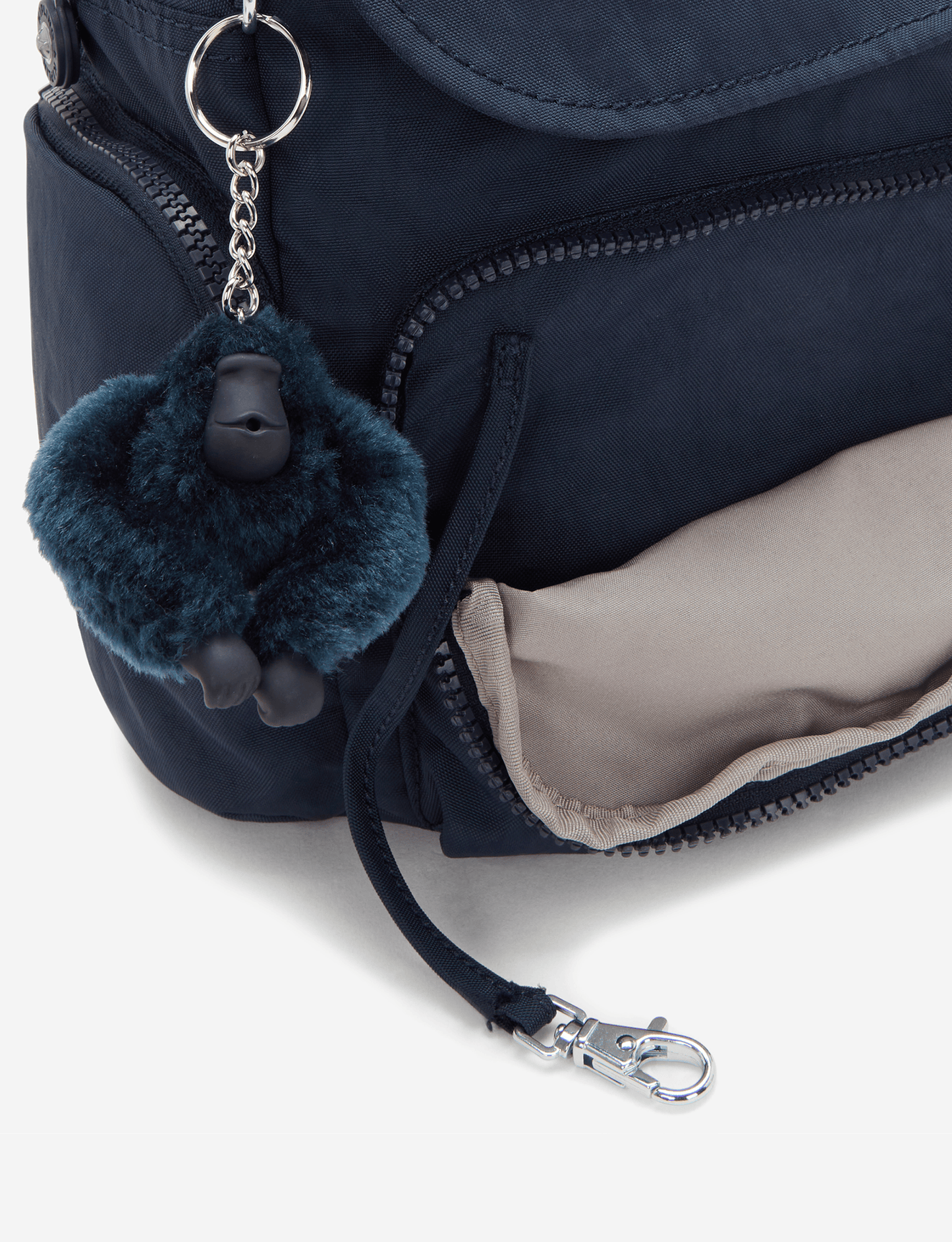 حقيبة ظهر صغيرة KIPLING City Zip Mini Blue Bleu 2 بحمّالات قابلة للتعديل I6046-96V