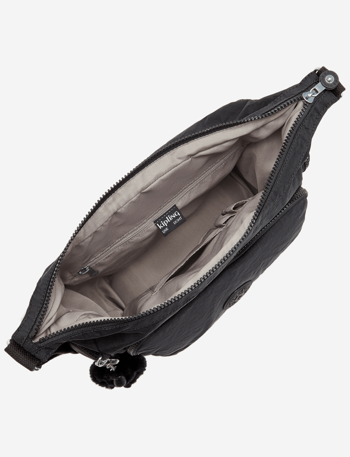 KIPLING Gabb أسود نوار حقيبة كروس كبيرة I5740-P39