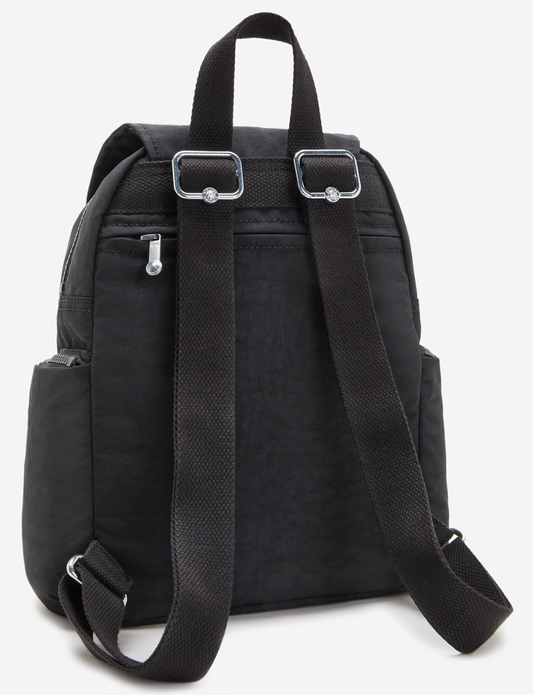 KIPLING City Zip Mini Black Noir Mini Backpack with Adjustable Straps I6046-P39