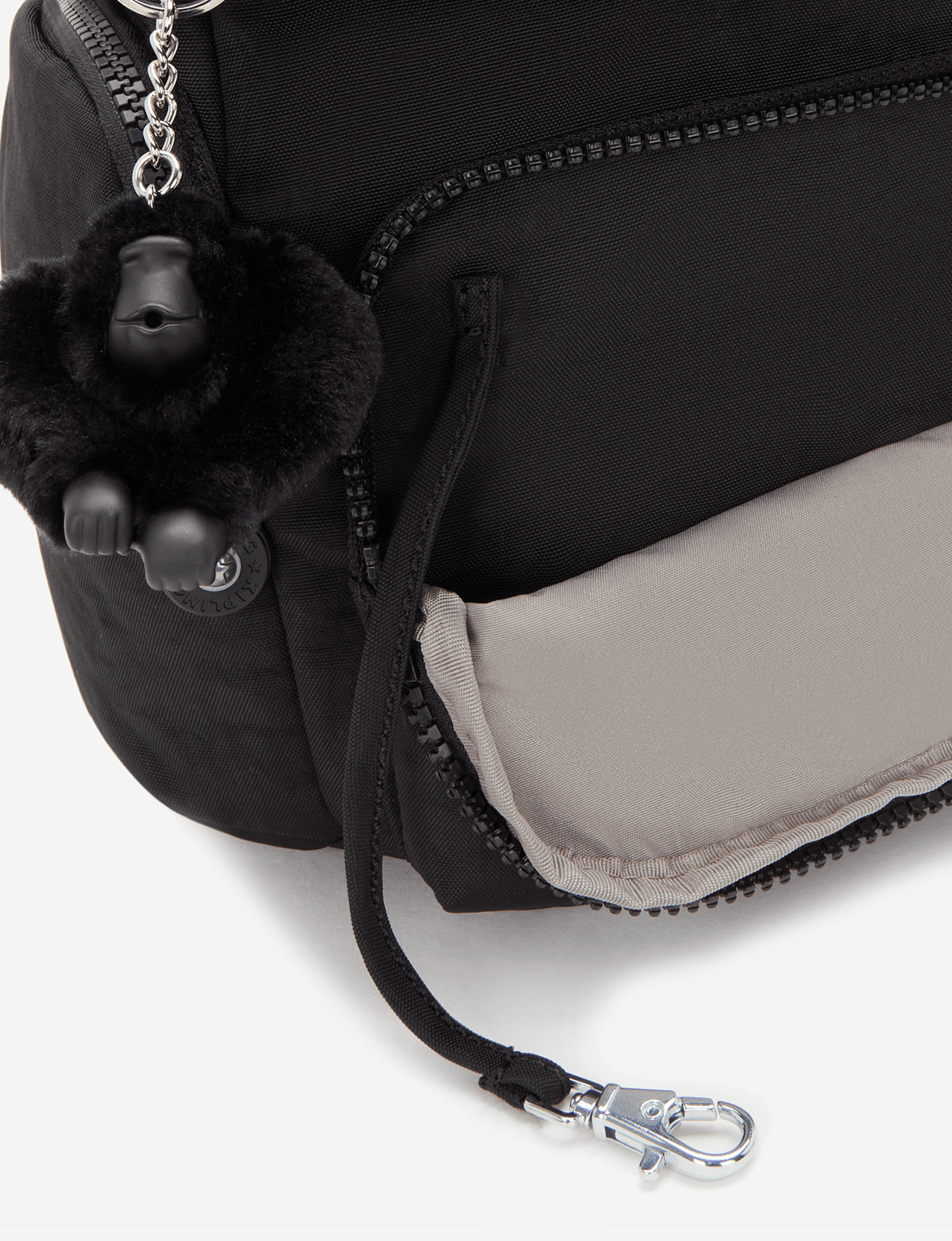 Kipling City Zip Mini Black Noir Mini Backpack with Adjustable Straps I6046-P39