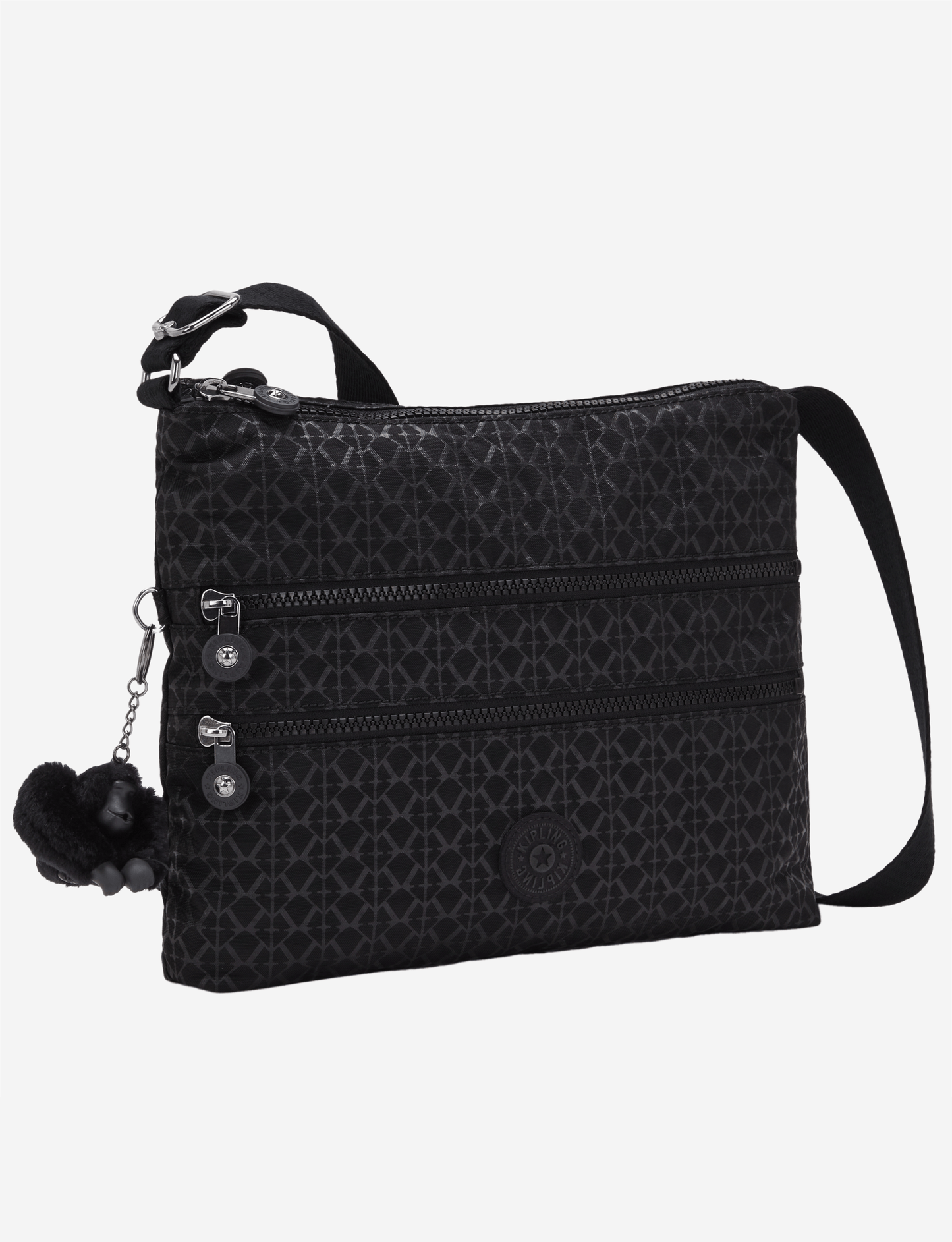 KIPLING Alvar Signature Emb حقيبة كروس متوسطة 12472-K59