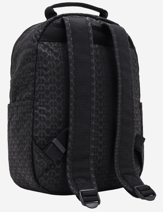 حقيبة ظهر KIPLING Seoul S Signature Emb صغيرة (مع جيب للكمبيوتر اللوحي) I3789-K59