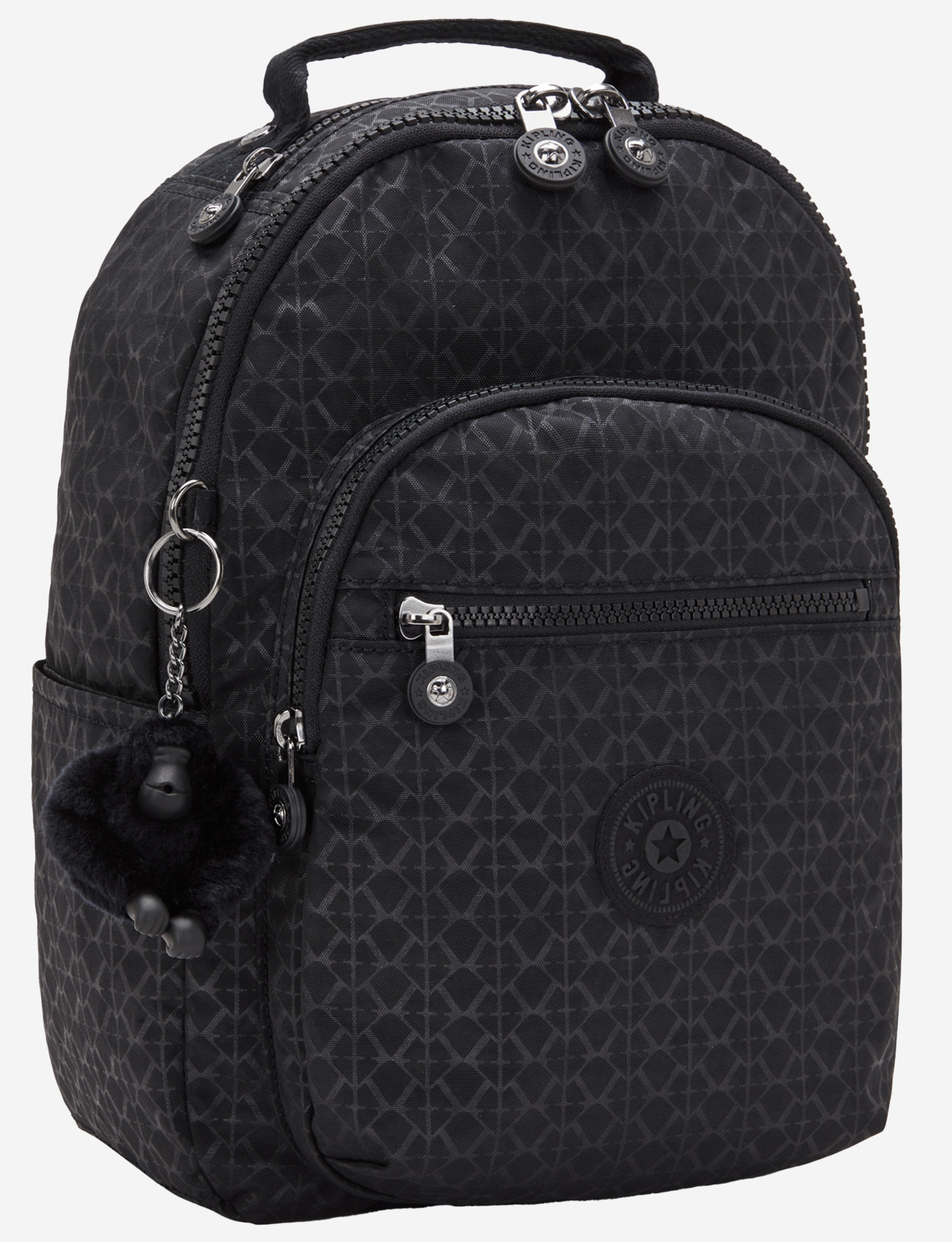حقيبة ظهر KIPLING Seoul S Signature Emb صغيرة (مع جيب للكمبيوتر اللوحي) I3789-K59