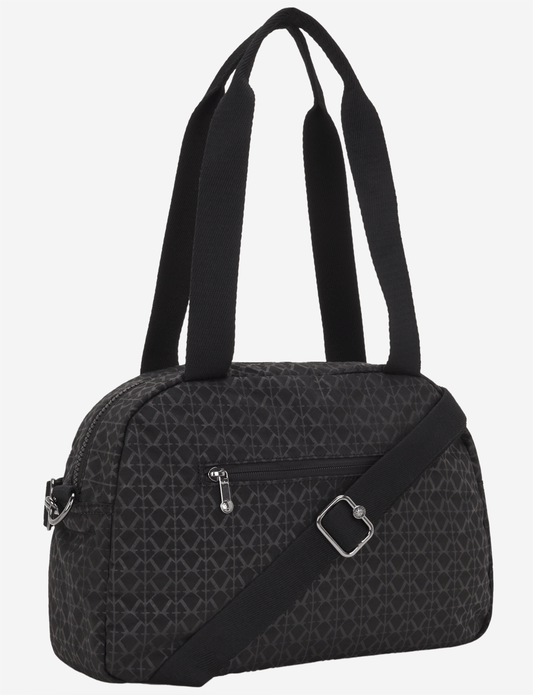 KIPLING Cool Defea Signature Emb حقيبة كتف متوسطة (مع حزام كتف قابل للإزالة) I6017-K59