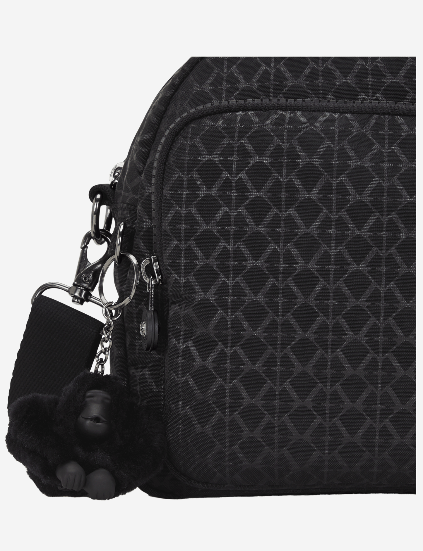 KIPLING Cool Defea Signature Emb حقيبة كتف متوسطة (مع حزام كتف قابل للإزالة) I6017-K59