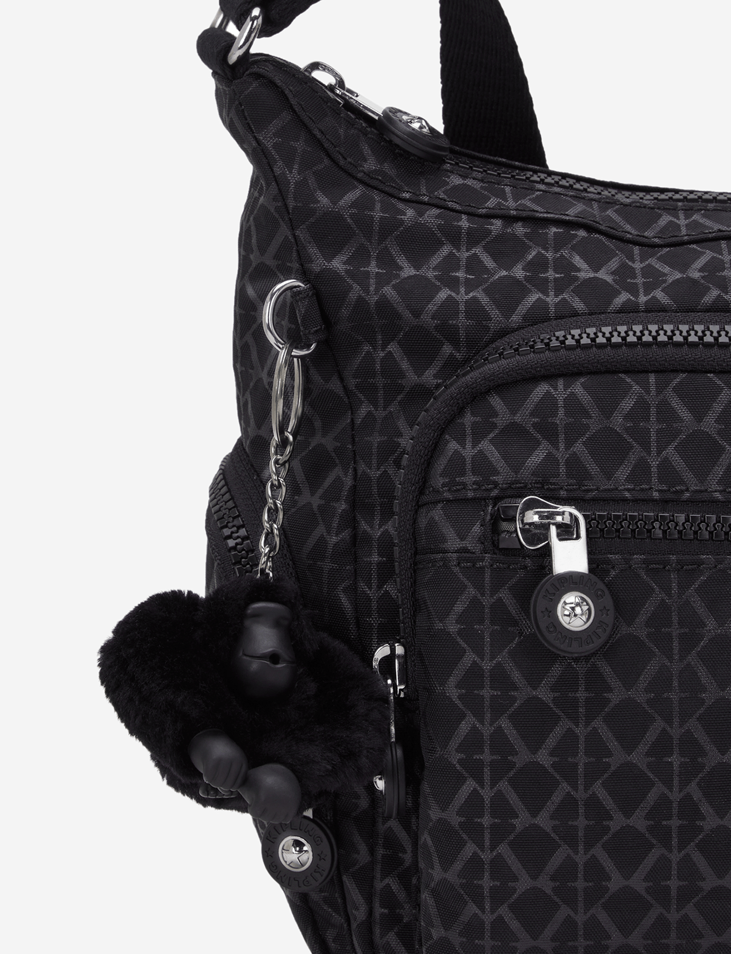 KIPLING Gabbie S Signature Emb حقيبة كروس متوسطة I2532-K59