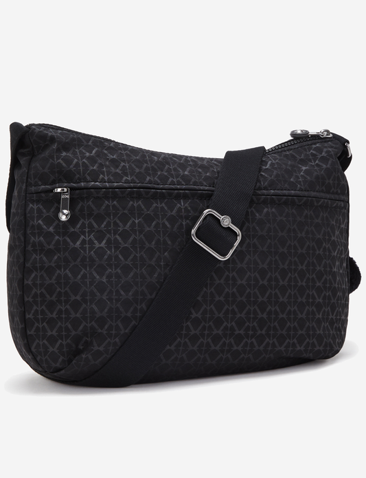 KIPLING Izellah Signature Emb حقيبة كروس متوسطة 12592-K59