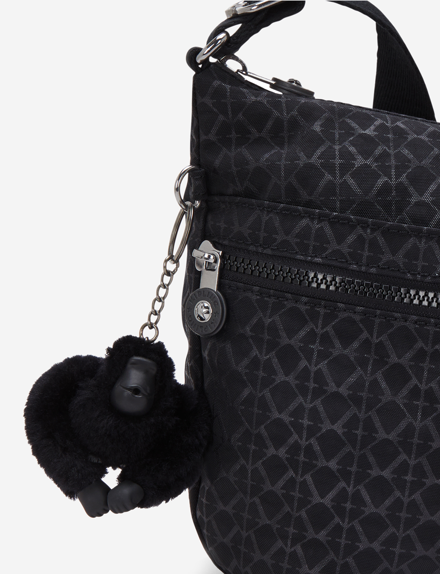 KIPLING Izellah Signature Emb حقيبة كروس متوسطة 12592-K59