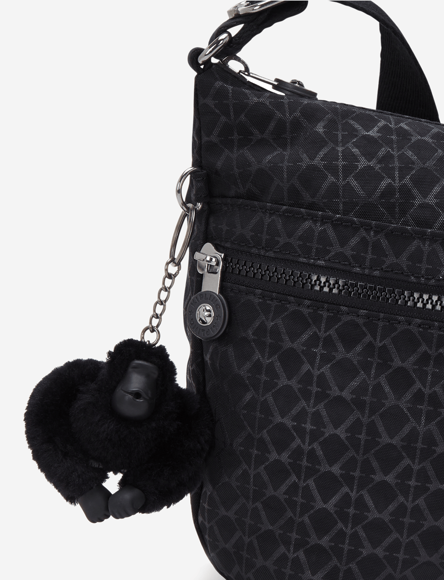 KIPLING Izellah Signature Emb حقيبة كروس متوسطة 12592-K59