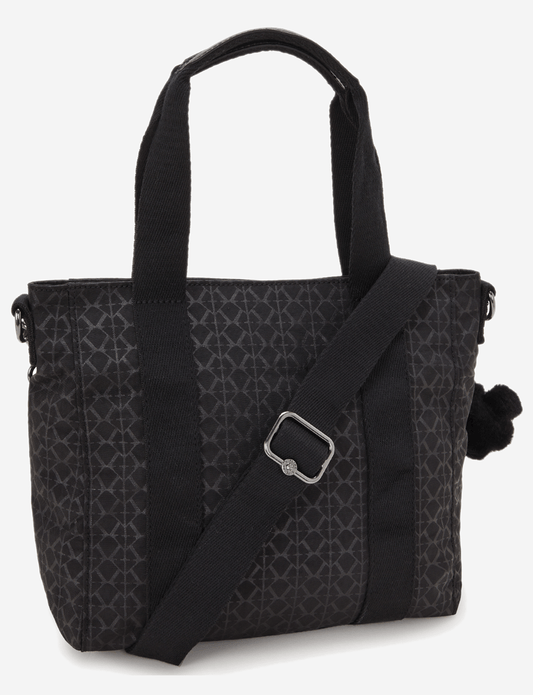 KIPLING حقيبة يد صغيرة Asseni Mini Signature Emb (مع حزام كتف قابل للإزالة) I3572-K59